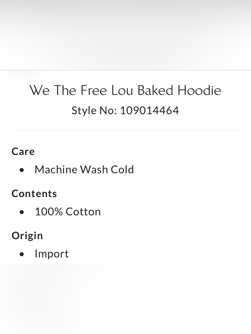 NEW We the Free People Lou Baked Hoodie Small Oversized NWT $168 Retail - Picture 4 of 12